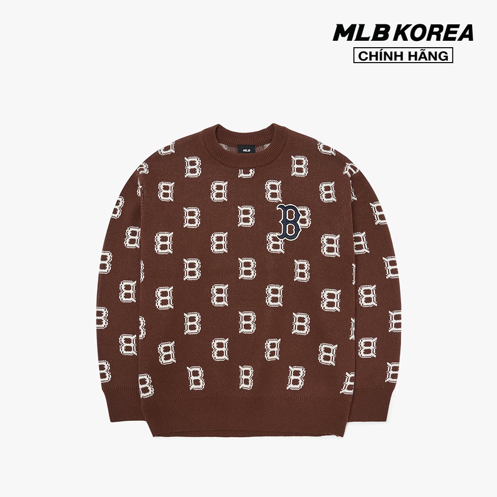 MLB - Áo sweater phom suông tay dài Classic Monogram Overfit 3AKPM0126-43BRD