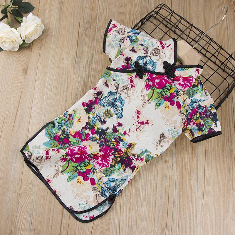 Sườn Xám Cách Tân Chất Liệu Cotton Thời Trang Mùa Hè 2020 Cho Bé Gái