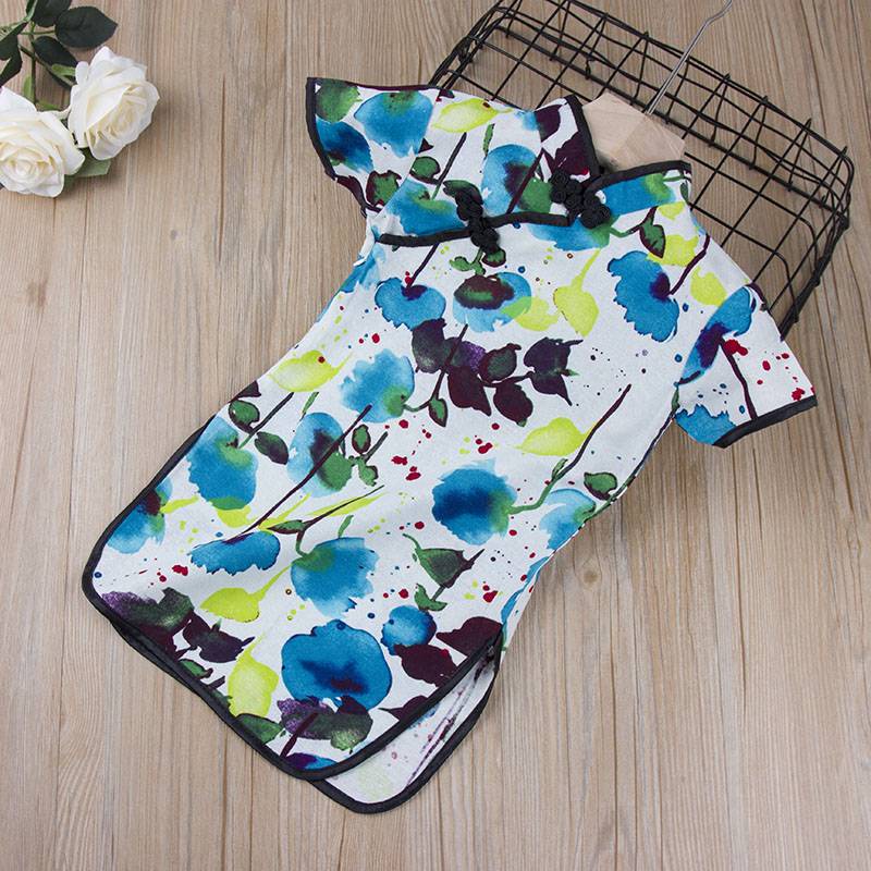 Sườn Xám Cách Tân Chất Liệu Cotton Thời Trang Mùa Hè 2020 Cho Bé Gái