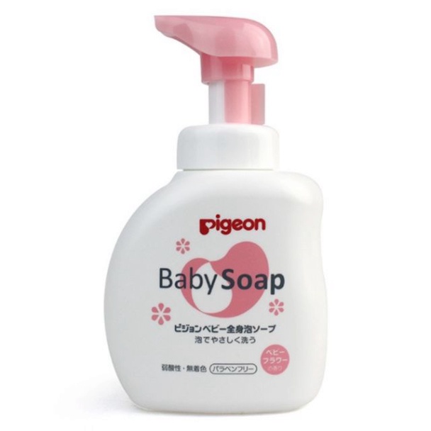 Sữa tắm Pigeon cho bé, tắm gội Pigeon Nhật Bản 2in1, sữa tắm cho trẻ sơ sinh 500ml [Chính hãng Nhật Bản]