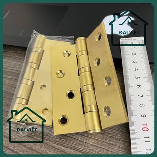 Bản lề inox mạ đồng 10cm - giá 1 chiếc