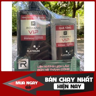 Dầu gội đầu romano vip 650g tặng sữa tắm 150g