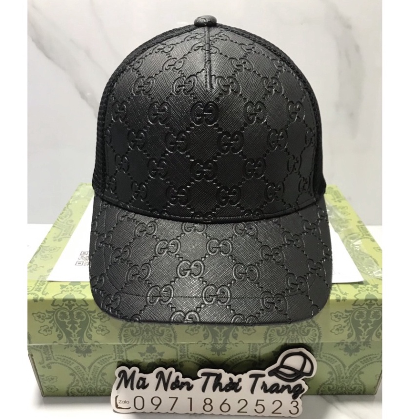Mũ Lưỡi Trai Da - Nón Kết Nam Dập Nổi Chữ Sắc Nét Ảnh Shop Chụp - Full Hộp