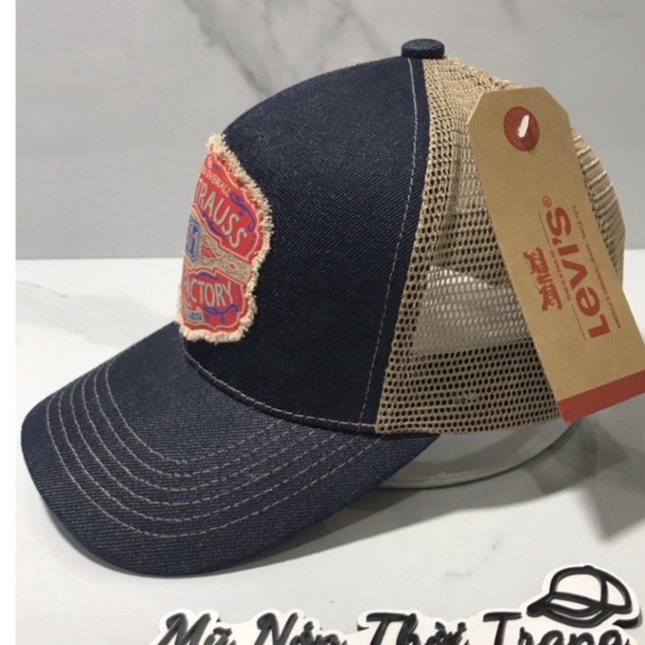 Nón Kết - Mũ Lưỡi Trai Nam Levis Vải Jean Phối Lưới Cao Cấp Dành Cho Cả Nam Và Nữ - Ảnh Shop chụp trực tiếp