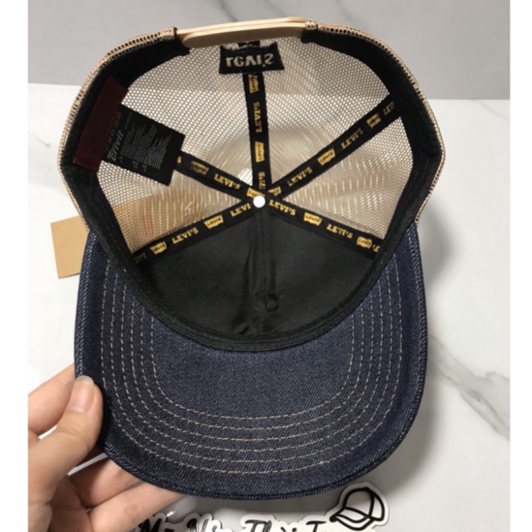 Nón Kết - Mũ Lưỡi Trai Nam Levis Vải Jean Phối Lưới Cao Cấp Dành Cho Cả Nam Và Nữ - Ảnh Shop chụp trực tiếp