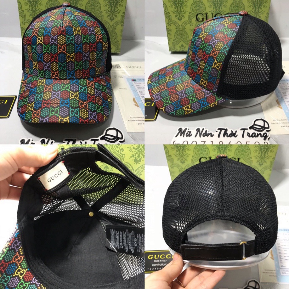 Mũ Lưỡi Trai Gucci 7 màu Phối Màu Độc Đáo Cá Tính Hàng Full Hộp