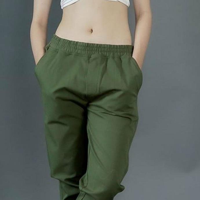 Quần joger trơn cặp đôi kaki thun QN38 _Hàng Chuẩn shop [25062023]