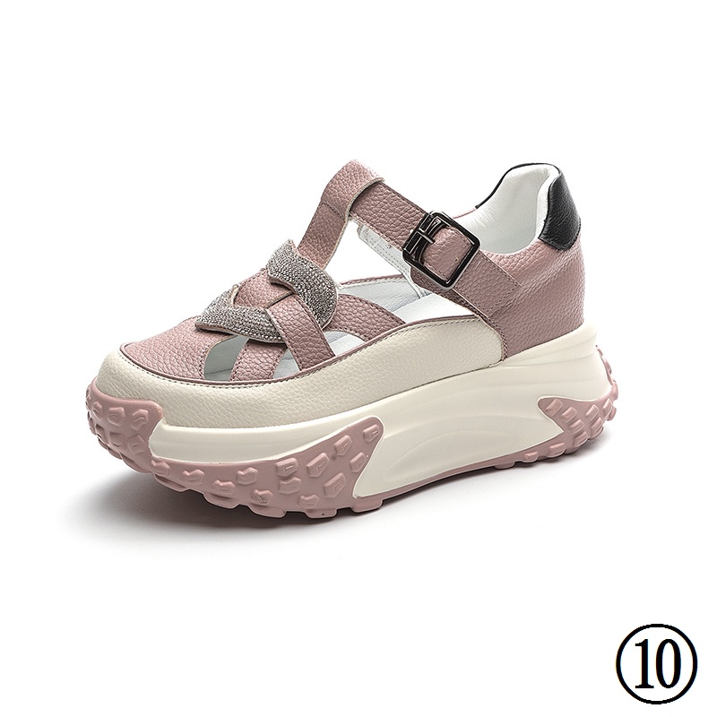 Giày Sandal Đế Dày Thoáng Khí Thời Trang Mùa Hè 2023 Phong Cách Mới Cho Nữ