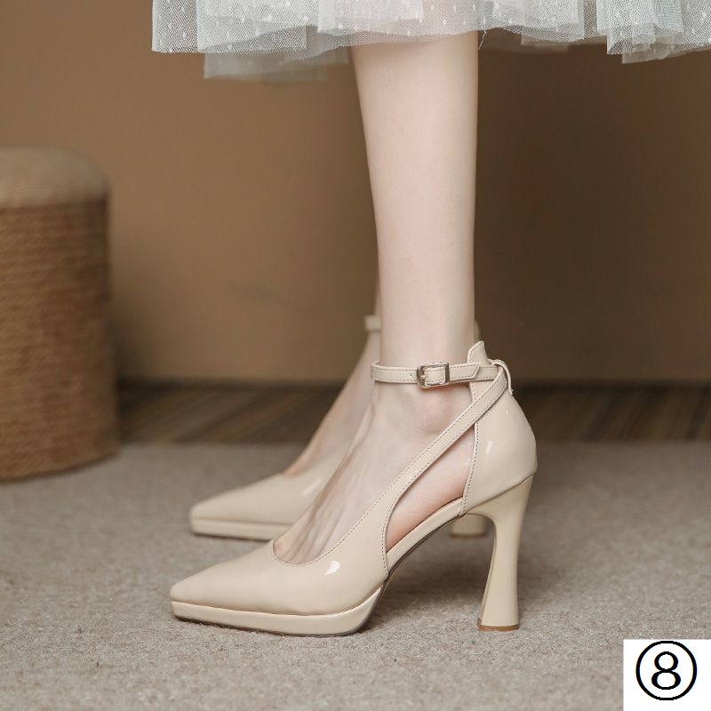 Giày Sandal Cao Gót Mũi Nhọn Phong Cách Thời Trang Mùa Hè 2023 Mới