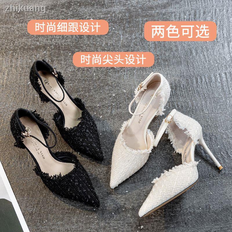 Sandal Cao Gót Mũi Nhọn Thiết Kế Mới Thời Trang Mùa Hè 2023 Dành Cho Nữ