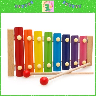 Đồ chơi đàn Xylophone 8 thanh, đàn gỗ tự nhiên, đồ chơi âm nhạc đàn xylophone gỗ tự nhiên cho bé