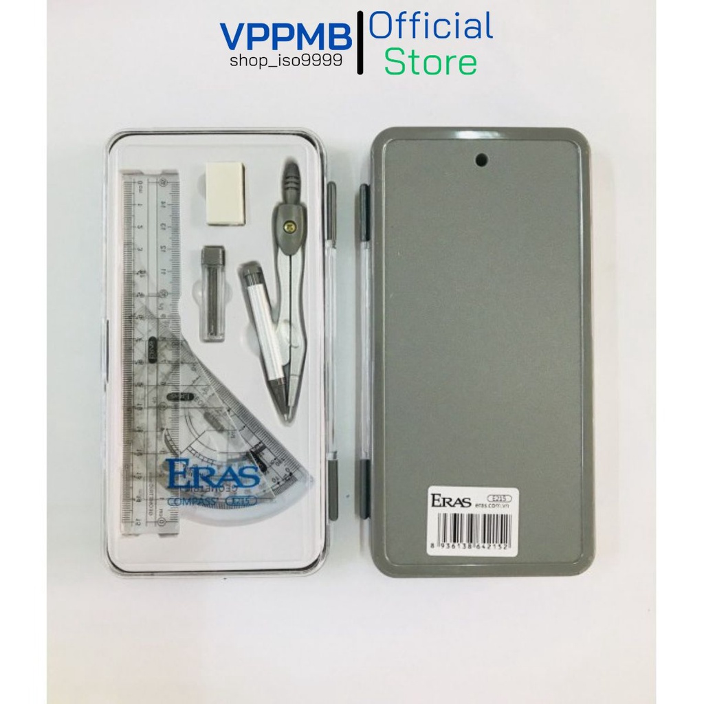 Bộ Compas cao cấp Eras E215, Bộ dụng cụ học sinh