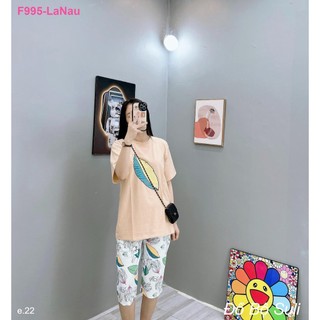 Đồ bộ thun lửng họa tiết xinh xắn f995 - đồ bộ suli