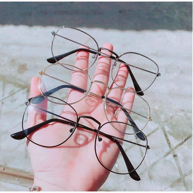 Kính giả cận gọng kim loại cho cả nam và nữ