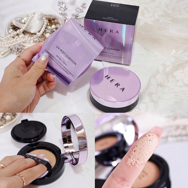 Phấn nước Hera UV Mist Cushion Cover SPF 50+ / PA+++ chống nắng căng bóng phù hợp mọi loại da