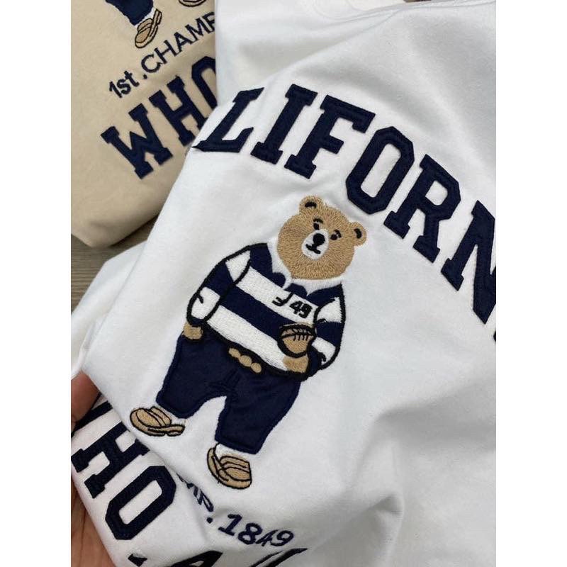 Áo thun Gấu thời trang cotton 100 %.