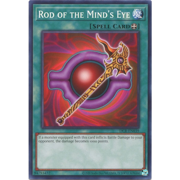 Thẻ Bài Yugioh Rod of the Mind's Eye - DCR-EN039 - Common Unlimited (25th Reprint)
