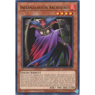 Thẻ bài yugioh infernalqueen archfiend - dcr-en071 - rare unlimited