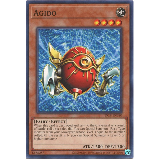 Thẻ Bài Yugioh Agido - DCR-EN080 - Common Unlimited