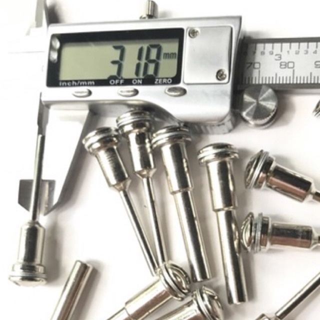 Trục kẹp đĩa lỗ vít 6mm cán 3.17mm hoặc 6mm