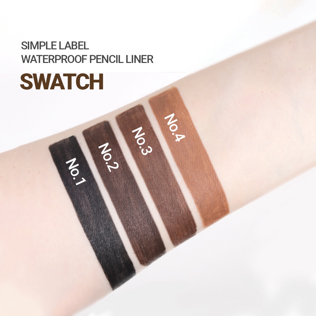 Chì kẻ mắt thuần chay chống nước innisfree Simple Label Waterproof Pencil Liner 0.1g