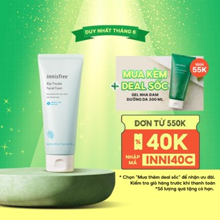 Sữa rửa mặt dành cho da mụn innisfree Bija Trouble Facial Foam 150g