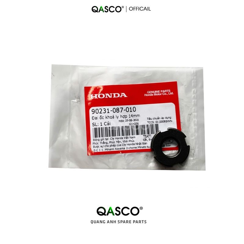 (90231087010)Đai ốc khoá ly hợp HONDA 14mm dùng chung nhiều xe (1470)