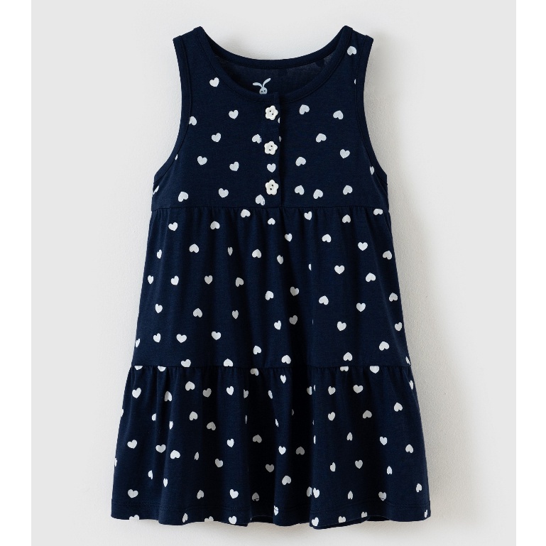 Váy thun sát nách bé gái Rabity váy chấm bi chất cotton siêu mềm mát thích hợp thời tiết mùa hè 93024