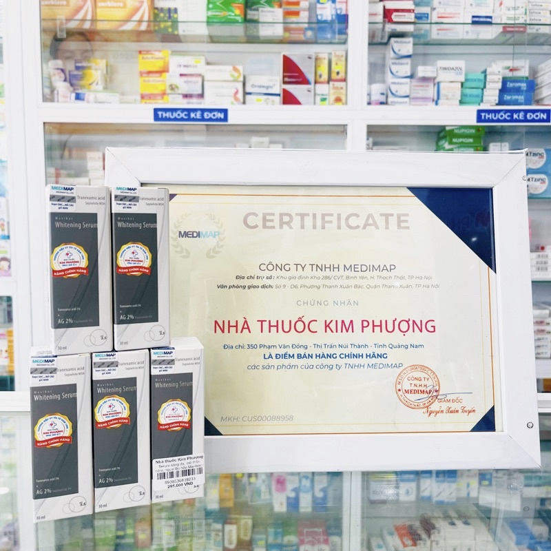 Serum Maxibac whitening sáng da ,mờ nám, giảm thâm Medimap lọ 30ml