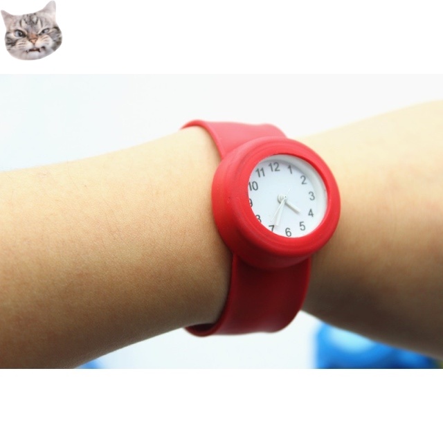 Đồng Hồ Đeo Tay Dây Silicon Màu Kẹo Họa Tiết Hoạt Hình Cho Học Sinh Tiểu Học