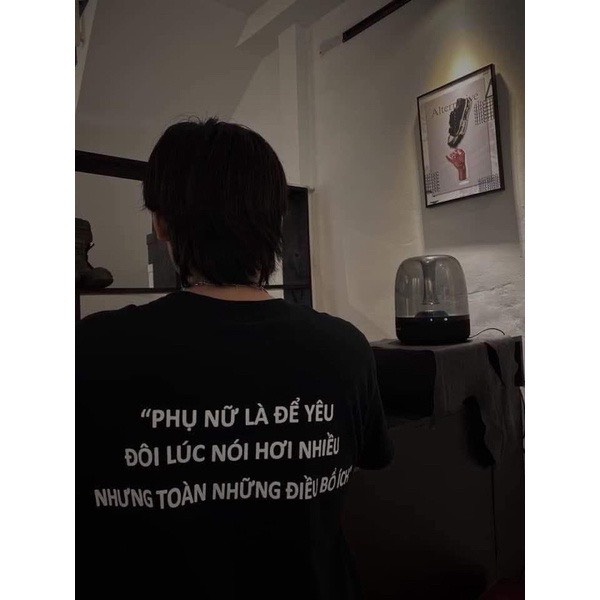 Áo thun, Phông " Phụ nữ là để yêu " Vải Cotton 100%