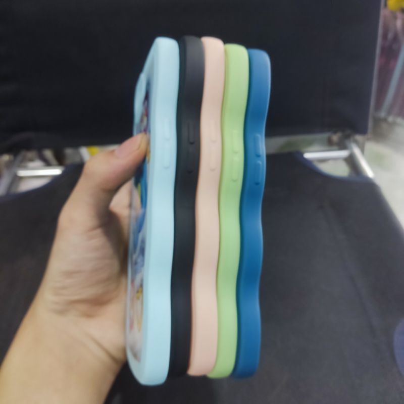 Ốp lưng Oppo A71 dẻo viền màu lượng sóng lưng in hình có bảo vệ camera