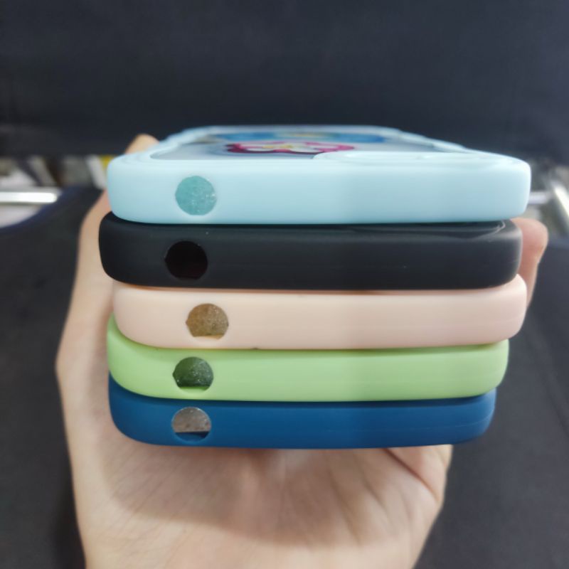Ốp lưng Oppo A71 dẻo viền màu lượng sóng lưng in hình có bảo vệ camera