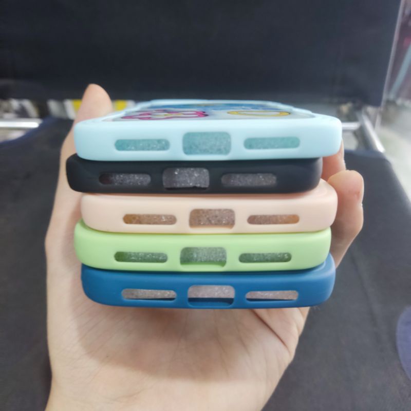 Ốp lưng Oppo A71 dẻo viền màu lượng sóng lưng in hình có bảo vệ camera
