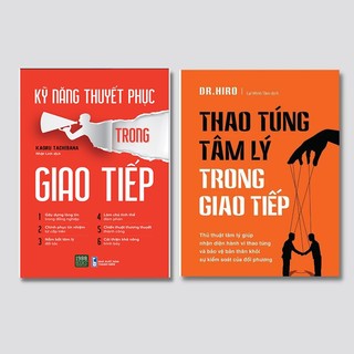 Sách - Combo 2 cuốn Thao túng tâm lý trong giao tiếp + Kỹ năng thuyết phục trong giao tiếp
