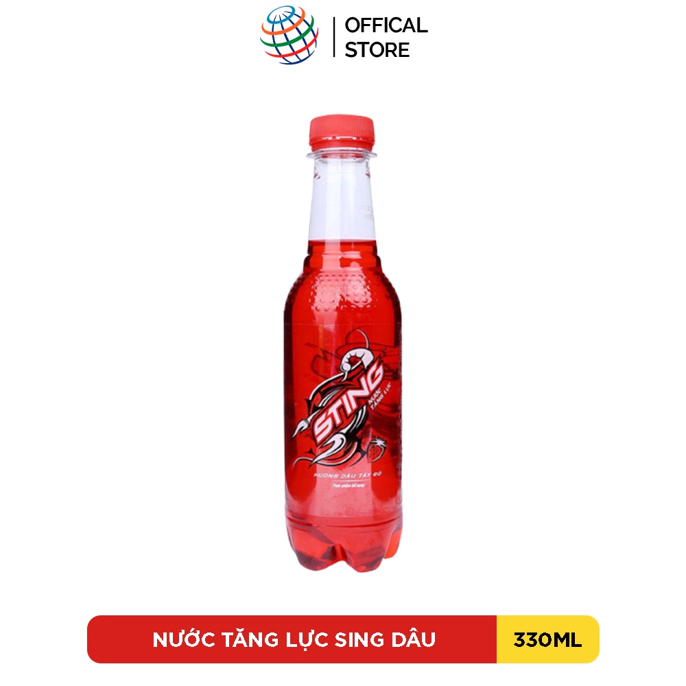 Nước Tăng Lực Sting Dâu (330ml/chai)