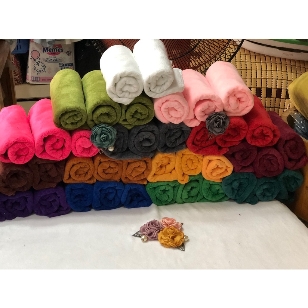 Khăn gội đầu chất đẹp siêu thấm đủ màu