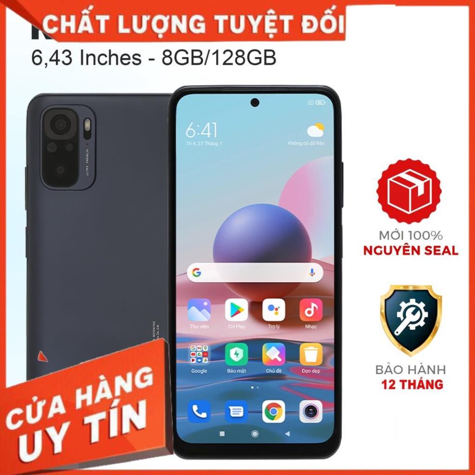Điện thoại Xiaomi Redmi Note 10S (8GB/128GB) Nguyên seal, phụ kiện, bảo hành đầy đủ, mới 100% BH 12 Tháng
