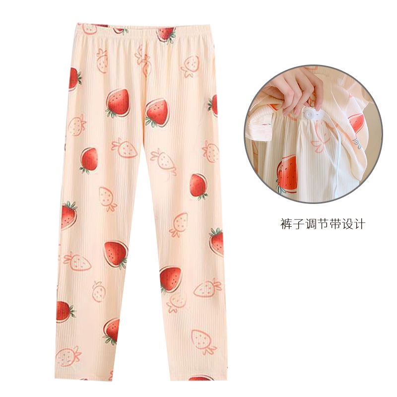 Quần Ngủ Mỏng Nhẹ Thoáng Khí Plus Size Thời Trang Xuân Thu Cho Mẹ Bầu