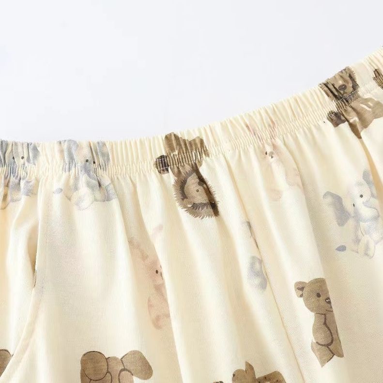 Bộ Đồ Ngủ Chất Liệu Cotton Mỏng Thời Trang Xuân Thu Cho Nữ