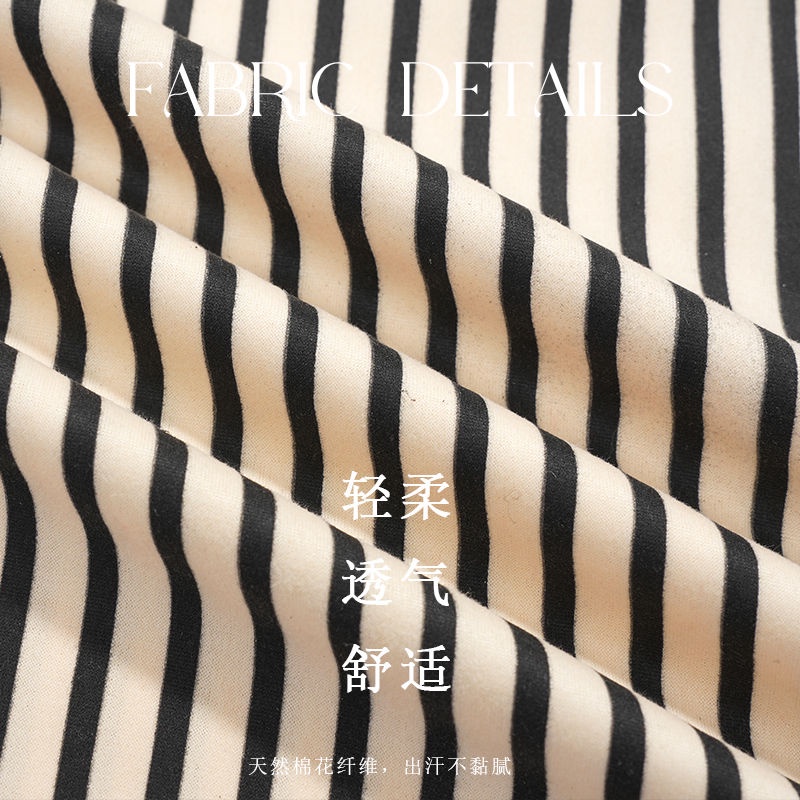 Quần Ngủ Chất Liệu Cotton Mỏng Cỡ Lớn Họa Tiết Kẻ Sọc Phong Cách Nhật Bản Thời Trang Mùa Hè Cho Nam Và Nữ