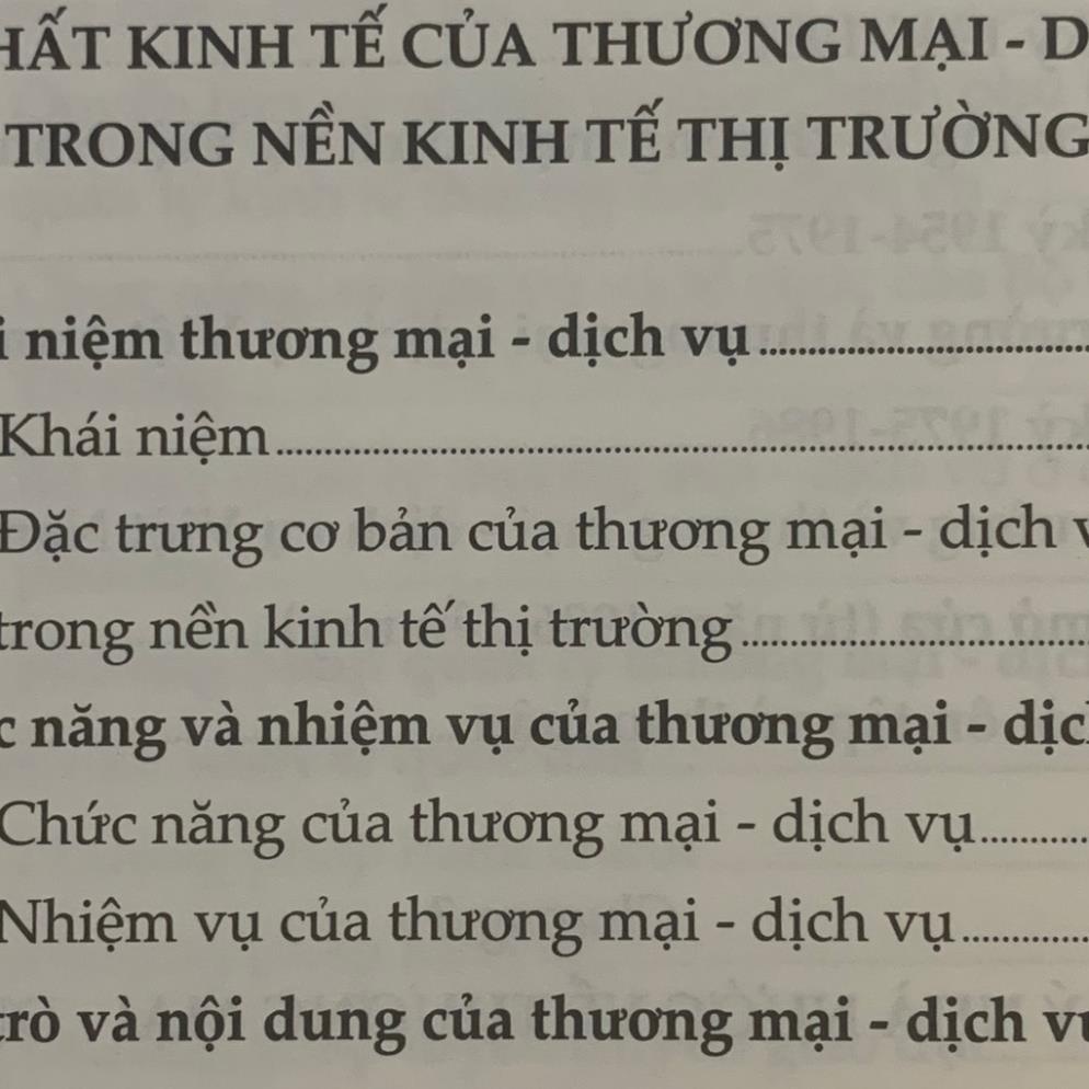 Sách Giáo Trình Kinh Tế Thương Mại Dịch Vụ (Dành Cho Nghành Kinh Tế, Logistics Và Quản Trị Kinh Doanh)