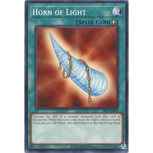 Thẻ Bài Yugioh Horn of Light - SRL-EN004 - Common Unlimited