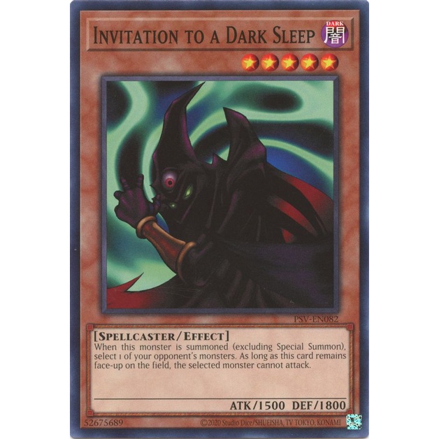 Thẻ Bài Yugioh Invitation to a Dark Sleep - PSV-EN082 - Common Unlimited