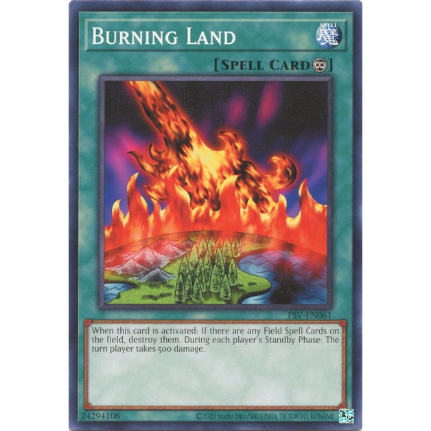 Thẻ Bài Yugioh Burning Land - PSV-EN061 - Common Unlimited