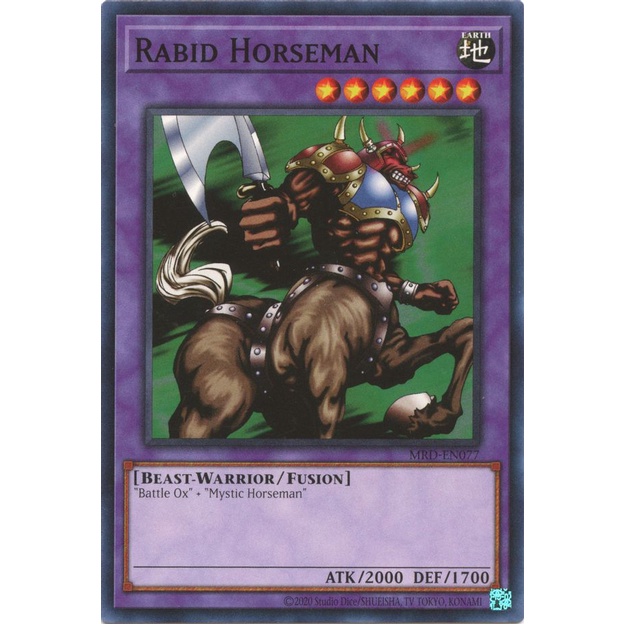 Thẻ Bài Yugioh Rabid Horseman - MRD-EN077 - Common Unlimited