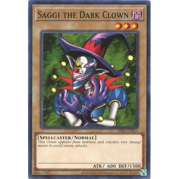 Thẻ Bài Yugioh Saggi the Dark Clown - MRD-EN066 - Common Unlimited