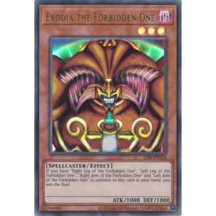Thẻ Bài Yugioh Exodia the Forbidden One - LOB-EN124 - Ultra Rare Unlimited (25th Reprint)