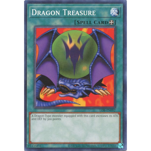 Thẻ Bài Yugioh Dragon Treasure - LOB-EN092 - Common Unlimited