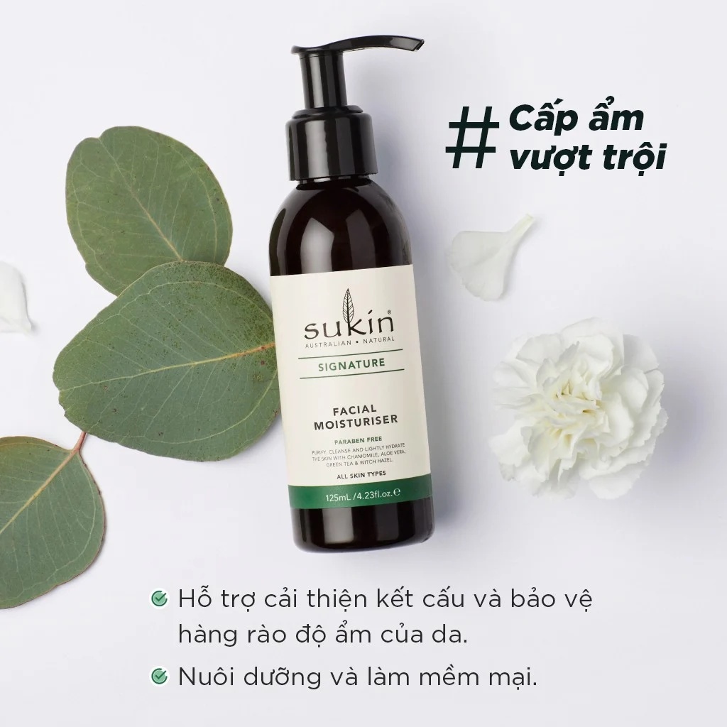 Kem Dưỡng Ẩm Dành Cho Da Mặt Sukin Signature Facial Moisturiser 125ml (HSD: 09/05/2024)